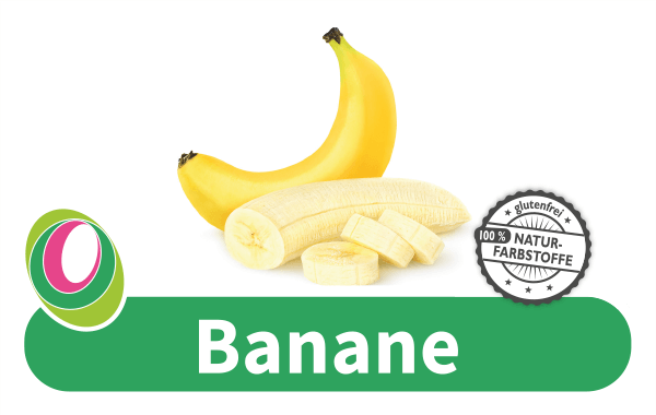 Banane Abbildung einer Banane mit entsprechender Beschriftung.