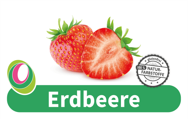 Erdbeere Abbildung eines Erdbeere mit entsprechender Beschriftung.