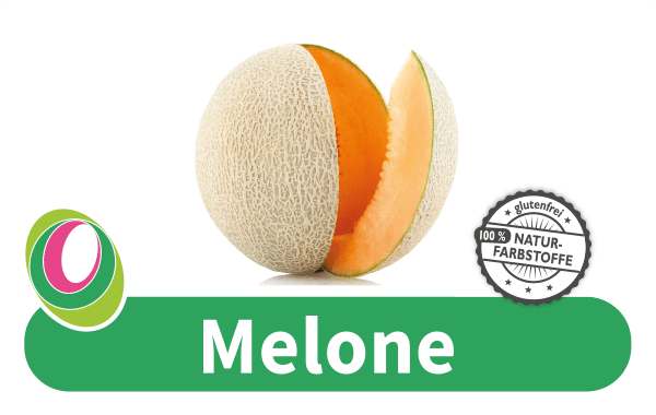 Melone Abbildung einer Melone mit entsprechender Beschriftung.
