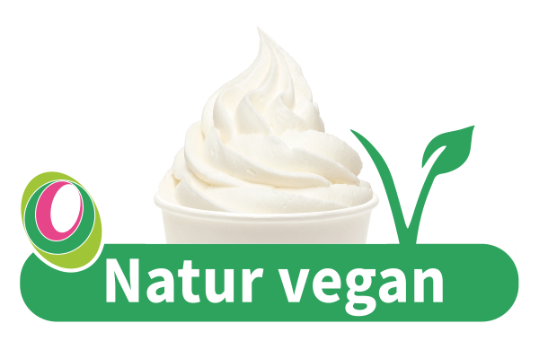 Natur vegan Abbildung des Frozen Yogurt Natur vegan mit entsprechender Beschriftung.