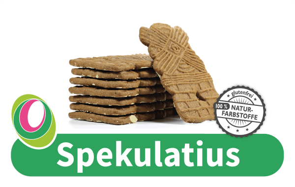 Spekulatius Abbildung von Spekulatius-Keksen mit entsprechender Beschriftung.